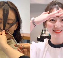 how to trim bangs